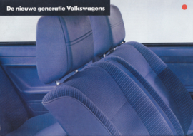 VW new specs. levels brochure, 8 pages,  A4-size, Dutch language, 06/1981