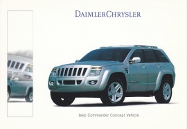 Jeep Commander Concept Vehicle, A6-size postcard, IAA 1999, German