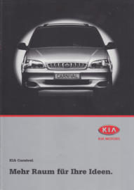 Carnival MPV brochure, 8 pages + 6 page price list, 2000, German language