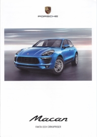 Macan Facts & Prices brochure, 8 large pages (A4), 04/2014, Swedish