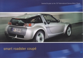 Smart Roadster Coupé, A6-size postcard, Geneva 2003
