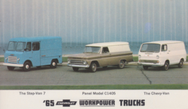 Chevy Trucks, US postcard, standard size, 1965, # 18
