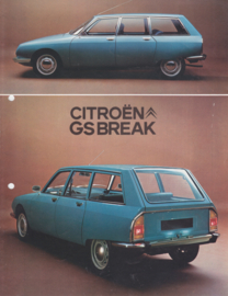 GS Break 1015cc folder, 4 pages, 11/1971, Dutch language