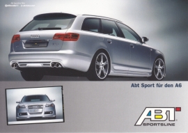 A6 Avant tuned by ABT, DIN A6 postcard, German language