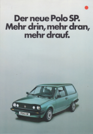 Polo SP brochure, 4 pages,  A4-size, German language, 9/1983