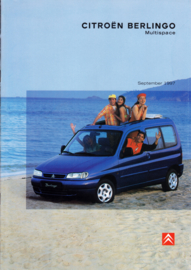 Berlingo Multispace brochure, 18 pages, 09/1997, Dutch language