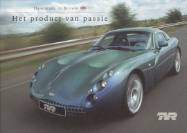 Program 3 models/TVR Tuscan, 6 page brochure (A4), about 2002, Dutch language *