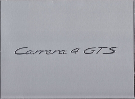 911 Carrera 4 GTS, 10 pages + 4 inserts, 05/2011,  German language