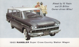 Super Cross Country Station Wagon, US postcard, standard size, 1960, # AM-60-8037E