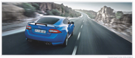 XK Coupe & Cabriolet & XKR (S), 7 different oblong cards, 11,5 x 22 cm, German language, about 2014