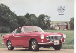 P 1800 sportscar postcard, A6-size, 1960, English language, factory-issued in Sweden