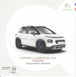 x C3  Aircross SUV Origins brochure, 8 pages, 01/2019, Dutch language