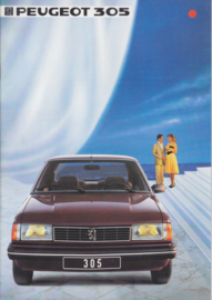 305 Sedan brochure, 24 pages, A4-size, 1984, Dutch language