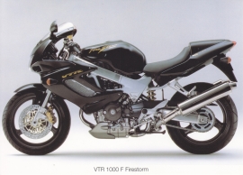 Honda VTR 1000 F Firestorm postcard, 18 x 13 cm, no text on reverse, about 1994