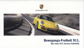 911 Carrera Cabriolet brochure, 22 smaller pages, 12/2004, German language