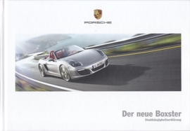 Boxster (981) brochure, 132 pages, 11/2011, hard covers, German
