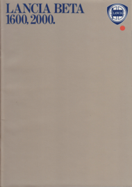 Beta Sedan brochure, A4-size, 32 pages, about 1980, English language