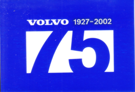 Volvo 75 years - 1927-2002, sticker, 10 x 7 cm