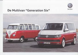 Multivan "Generation Six" A4-size sheet, Belgium, 07/2015