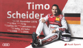 Racing driver Timo Scheider, postcard 2015 season, German language