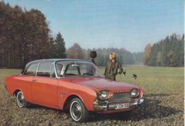 Ford Taunus 17M  2-door, advertising postcard, German, # 3 XD 160/1