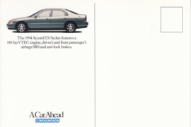 Accord EX Sedan, US postcard, continental size, 1994, ZO400