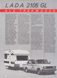 2105 GL - caravan pulling leaflet, 2 pages, 10/1983, Dutch language