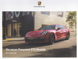 Panamera GTS brochure, 36 large pages, 10/2018, German language