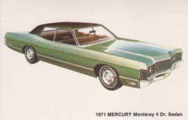 Monterey  4 door Sedan, US postcard, standard size, 1971