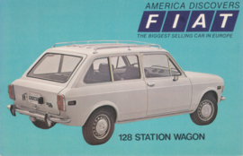 128 Station Wagon, standard size, US postcard, 1973