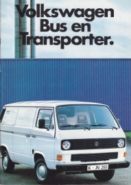 Bus & Transporter brochure, 40 pages,  A4-size, Dutch language, 08/1985