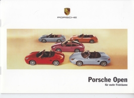 Program "Open" cabriolets brochure, 18 pages, 2002, German