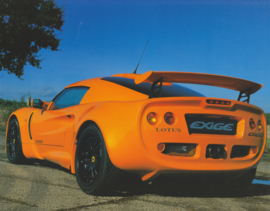 Exige, 2 page leaflet, 25 x 19,5 cm, factory-issued, English