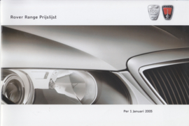 All model pricelist brochure, 12 pages, 1/2005, Dutch language