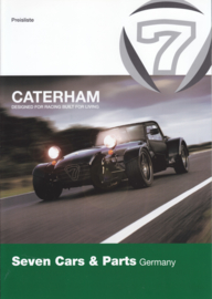 Caterham Seven program brochure, 6 pages, about 2009, German language