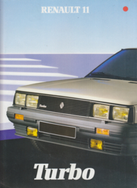 11 Hatchback Turbo folder, 6 pages, 1984, Dutch language