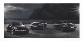 911 Carrera & Boxster S Black Edition,  foldcard, 2011, WSRC 1101 09S0 00