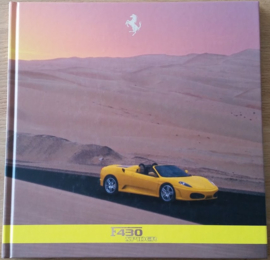 F 430 Spider brochure, square, large, 96 pages, hard covers, 2239/05, Italian & English language