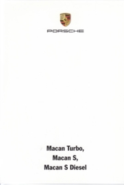 Macan Turbo/S/S Diesel,  A6-size set with 6 postcards in white cover, 2014, WSRA 1401 22S7 00, no text