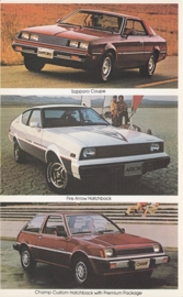 Imports by Mitsubishi, large US postcard, 12,5 x 20 cm, 1979