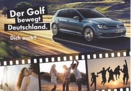 Golf, A6-size postcard, German, 2014