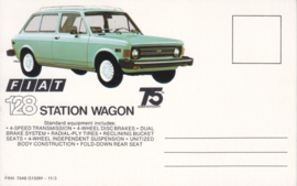 128 Station Wagon, standard size, US postcard (# 7548)
