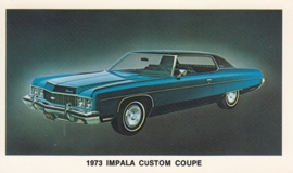 Impala Custom Coupe,  US postcard, standard size, 1973