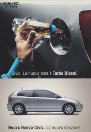 Civic Turbo Diesel, free card, DIN A6, Citrus Promotion Italy, # 0938