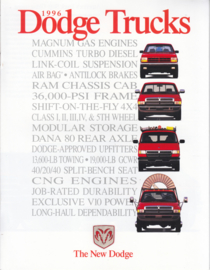 Program Trucks brochure, 16 pages, 1996, English language, USA