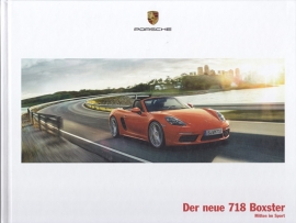 718 Boxster brochure, 60 large pages, 01/2016, hard covers, German