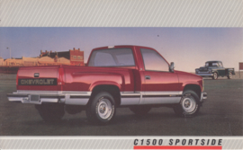 C1500 Sportside Pick-up,  US postcard, large size, 19 x 11,75 cm, 1988