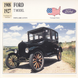 Ford T model card, Dutch language, D5 019 01-10