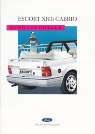 Escort XR3i Cabriolet brochure, 8 pages, 09/1988, German language