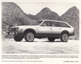 AMC Eagle Station Wagon, large press photo, USA, 8/1980